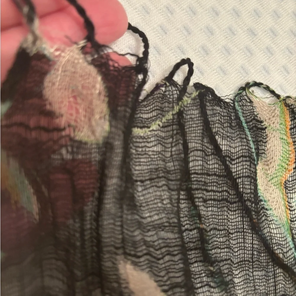 Lalaque silk scarf/ wrap
